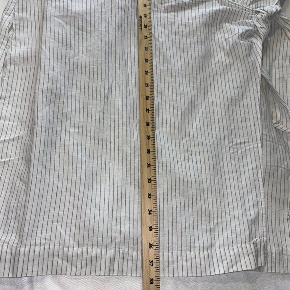NWT Hudson North Linen Blend Wrap Comfy Stylish Belted Stripe Linen Dress Sz 3XL - Picture 8 of 16